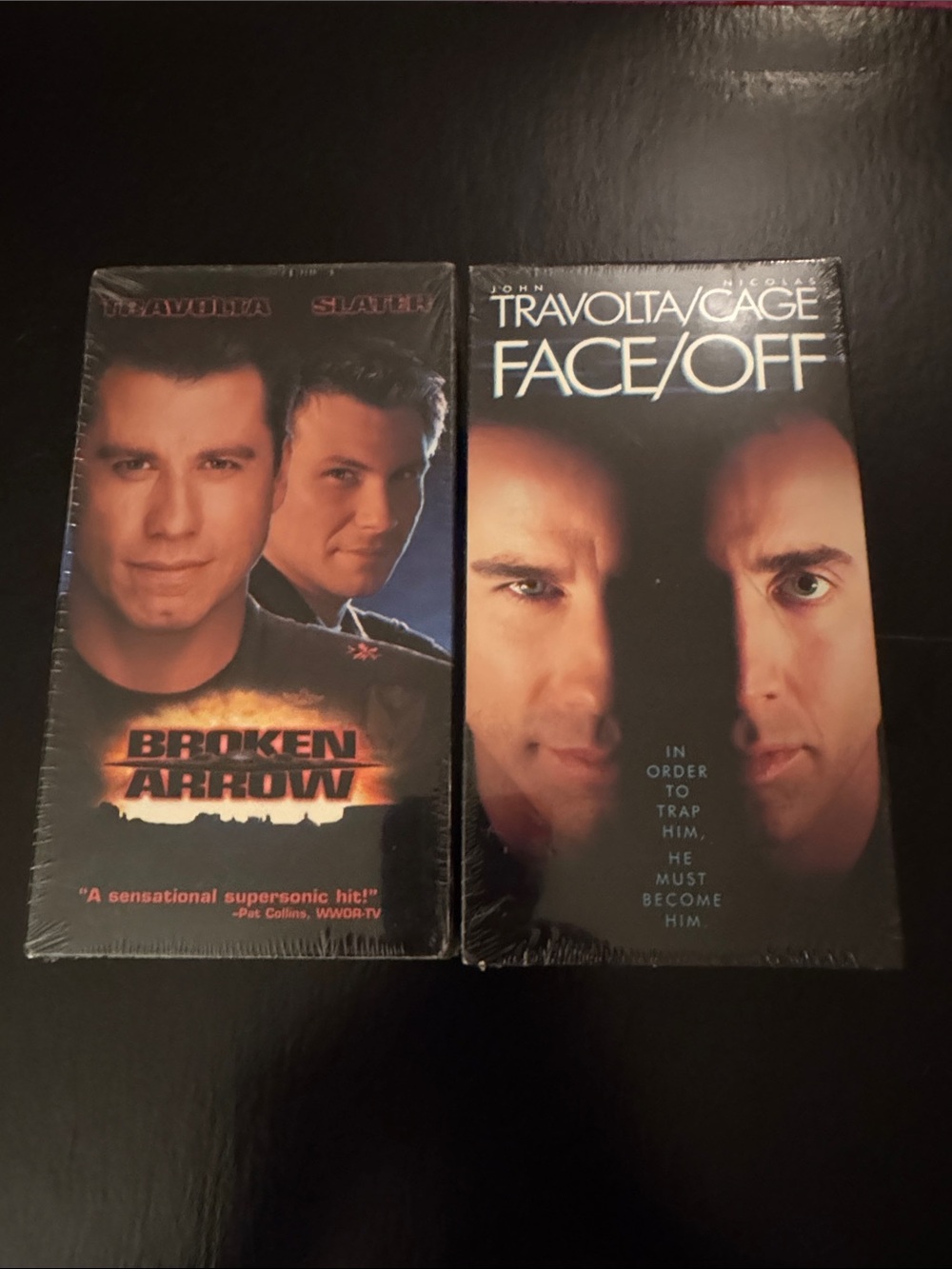 Face/Off & Broken Arrow Movie VHS 📼 Action Pack - New!